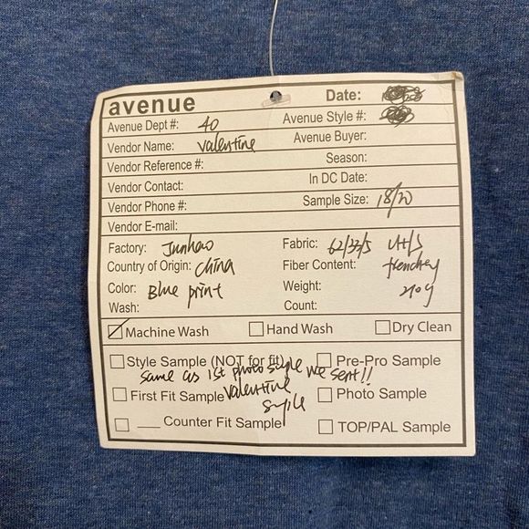 AVE Leisure Women Long Sleeve Top Blouse, Size 18/20, Color Blue - Picture 6 of 9